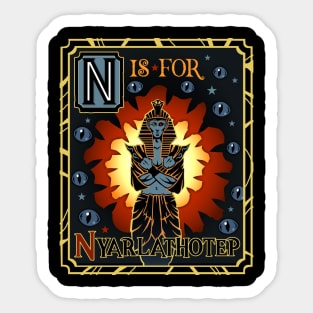 N is for Nyarlathotep Sticker